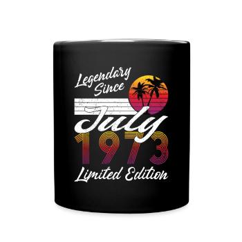 50th birthday Born July 1973 Legendary 1973 - Full Colour Mug - black - Front