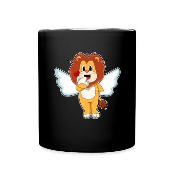 Ailes d’ange de Léo - Mug uni - noir - Devant