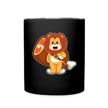 Viande de lion - Mug uni - noir - Devant