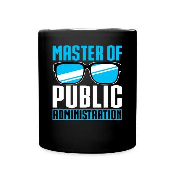 Master of Public Administration - Full Colour Mug - black - Front