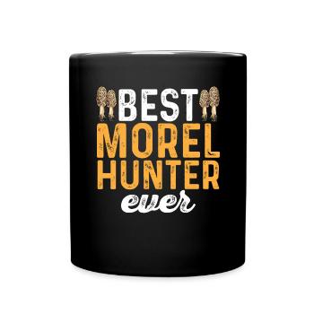 Chasse aux champignons, champignons, morilles, cueillette de champignons, cueillette de champignons - Mug uni - noir - Devant