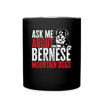 Bernese Mountain Dog - Full Colour Mug - black - Front