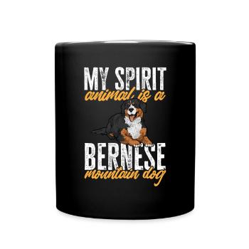 Bernese Mountain Dog - Full Colour Mug - black - Front