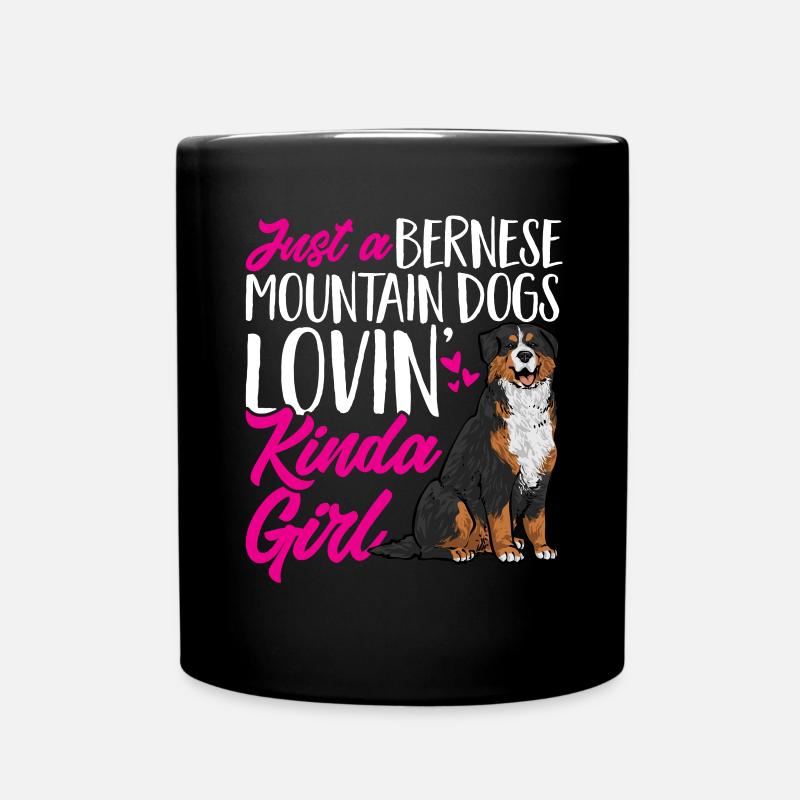 Berner Sennenhund - Tasse einfarbig - Schwarz