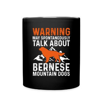 Bernese Mountain Dog - Full Colour Mug - black - Front