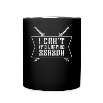 I Cant Its Larping Season RPG LARP - Full Colour Mug - black - Front
