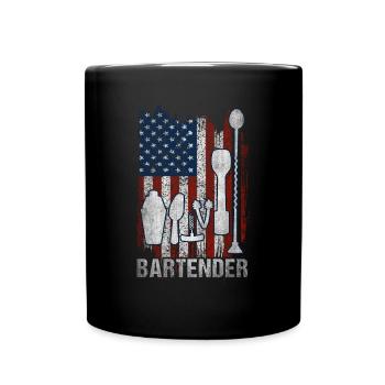Life is a Cocktail it depends on how you make it - Full Colour Mug - black - Front