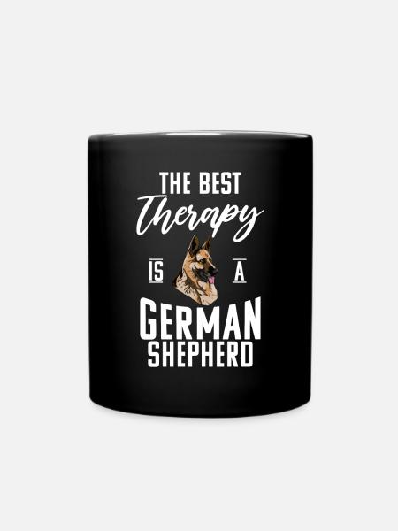 Duitse Herder Geschenken - Mok uni - zwart