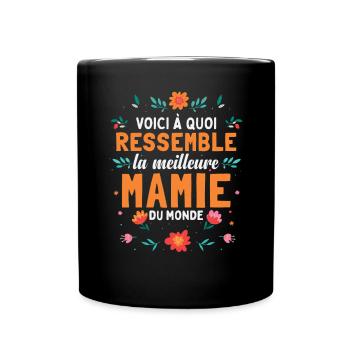 Fête Des Mères La Meilleure Mamie Du Monde - Mug uni - noir - Devant