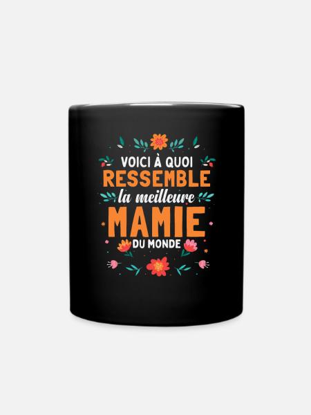 Fête Des Mères La Meilleure Mamie Du Monde - Mug uni - noir