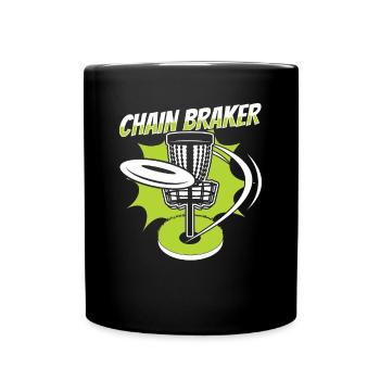 Chain Braker Basket Disc Golfer Frisbee - Mug uni - noir - Devant