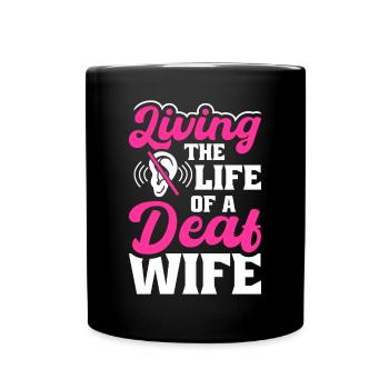 Langue des signes sourde Fierté sourde - Mug uni - noir - Devant