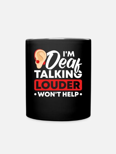 Langue des signes sourde Fierté sourde - Mug uni - noir