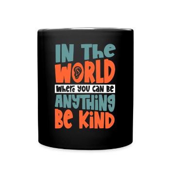 Langue des signes sourde Fierté sourde - Mug uni - noir - Devant