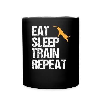 Dog Trainer Saying Dog Training Gift - Full Colour Mug - black - Front