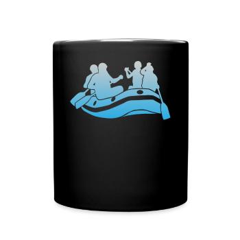 Rafting White Water Boating Water Sports Gift - Full Colour Mug - black - Front