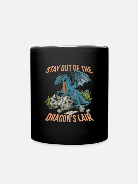 RPG Dragon D20 Cube Design pour un RPG GAMER - Mug uni - noir