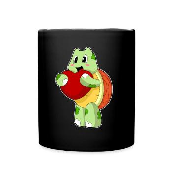 Turtle Heart - Full Colour Mug - black - Front