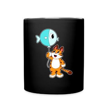 Ballon Tigre - Mug uni - noir - Devant