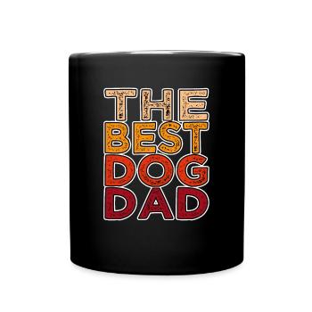 best dog daddy retro - Full Colour Mug - black - Front