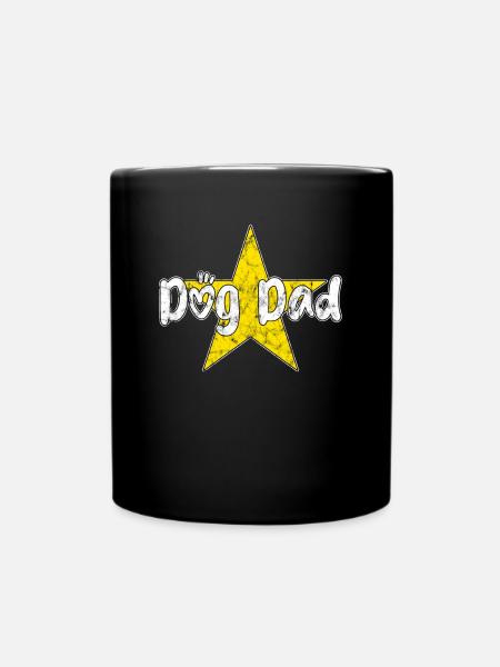 Hunde Papa - Tasse einfarbig - Schwarz