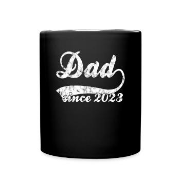 Papa 2023 - Tasse einfarbig - Schwarz - Vorne