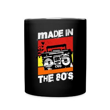 Musique rétro Made In The 80s - Mug uni - noir - Devant