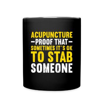 Acupuncture Acupuncteur - Mug uni - noir - Devant