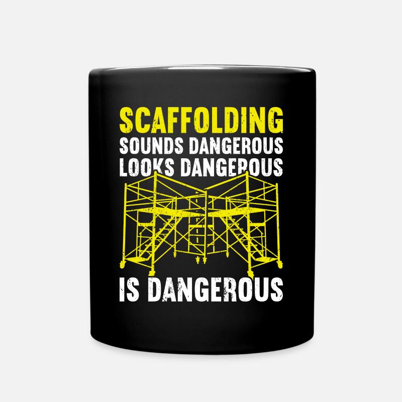 Scaffold Scaffolding Scaffolder - Full Colour Mug - black