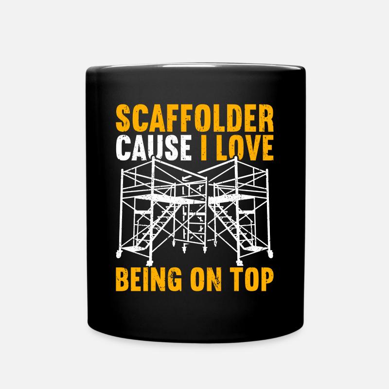 Scaffold Scaffolding Scaffolder - Full Colour Mug - black