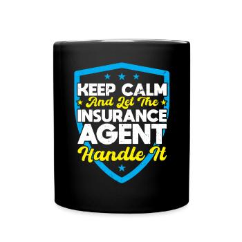 Laissez l’agent d’assurance s’en occuper - Mug uni - noir - Devant