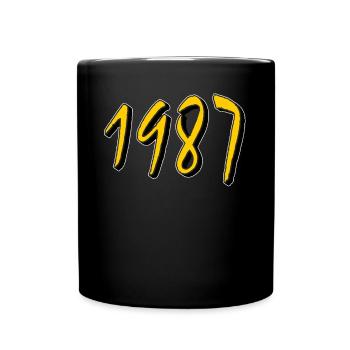 BIRTHDAY YEAR 1987 - Full Colour Mug - black - Front