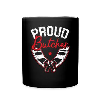 Butcher Sayings Butchery Job Profession Meat Shop - Full Colour Mug - black - Front