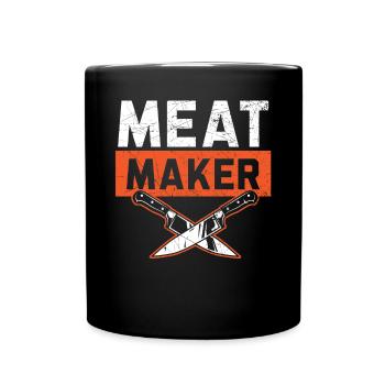 Butcher Sayings Butchery Job Profession Meat Shop - Full Colour Mug - black - Front