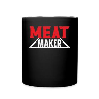 Butcher Sayings Butchery Job Profession Meat Shop - Full Colour Mug - black - Front