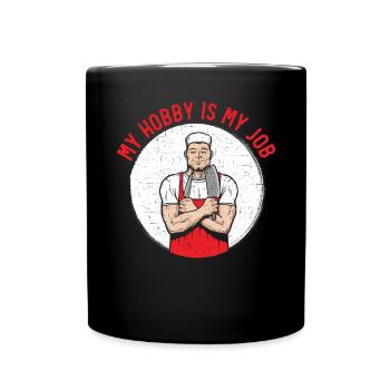 Butcher Sayings Butchery Job Profession Meat Shop - Full Colour Mug - black - Front