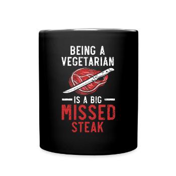 Butcher Sayings Butchery Job Profession Meat Shop - Full Colour Mug - black - Front