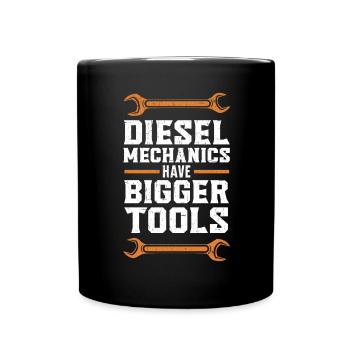 Les mécaniciens diesel ont de plus gros outils Mécanicien automobile - Mug uni - noir - Devant