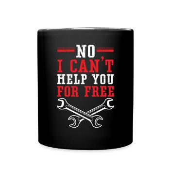 Non, je ne peux pas vous aider gratuitement Engine Auto Mechanic - Mug uni - noir - Devant