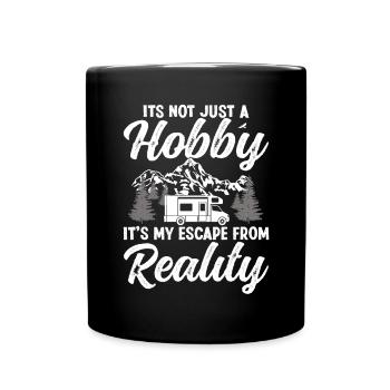 Ce n’est pas seulement un camping de plein air de loisir - Mug uni - noir - Devant