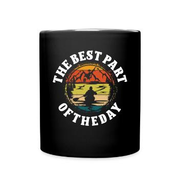 Kayaking the best Part of Day - Full Colour Mug - black - Front
