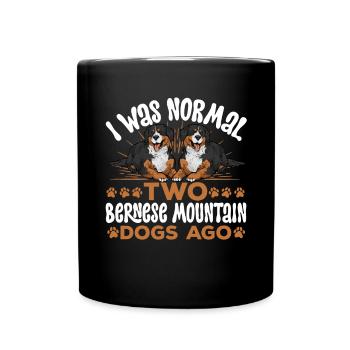 Berner Sennenhund - Tasse einfarbig - Schwarz - Vorne