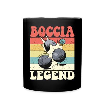Bocciaspieler Boccia Kugel und Zubehör Boccia - Tasse einfarbig - Schwarz - Vorne