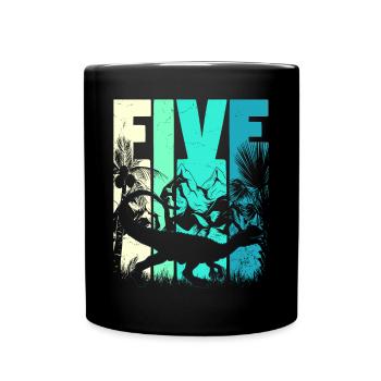 Dilophosaurus 5 ans Garçon 5ème anniversaire - Mug uni - noir - Devant
