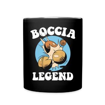 Bocciaspieler Boccia Kugel und Zubehör Boccia - Tasse einfarbig - Schwarz - Vorne