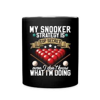 Funny Snooker Humor - Full Colour Mug - black - Front