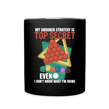 Snooker Strategy | Snooker Player - Full Colour Mug - black - Front