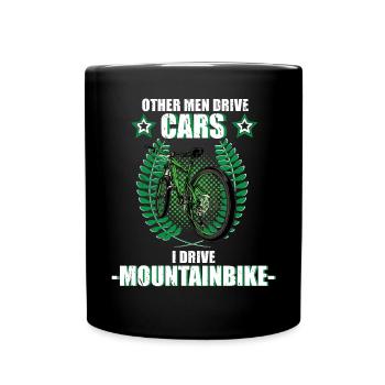 Mountain Bike Bike Mountains Cyclist Gift - Full Colour Mug - black - Front