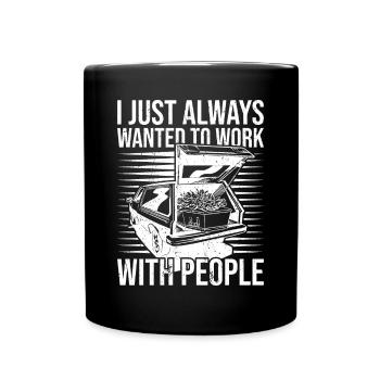 Cimetière mortuaire du directeur des funérailles des pompes funèbres - Mug uni - noir - Devant