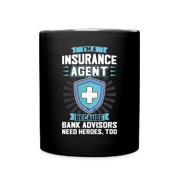 Insurance Agent - Full Colour Mug - black - Front